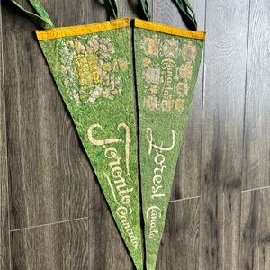 Green Toronto and Forest Canada felt Pennant
